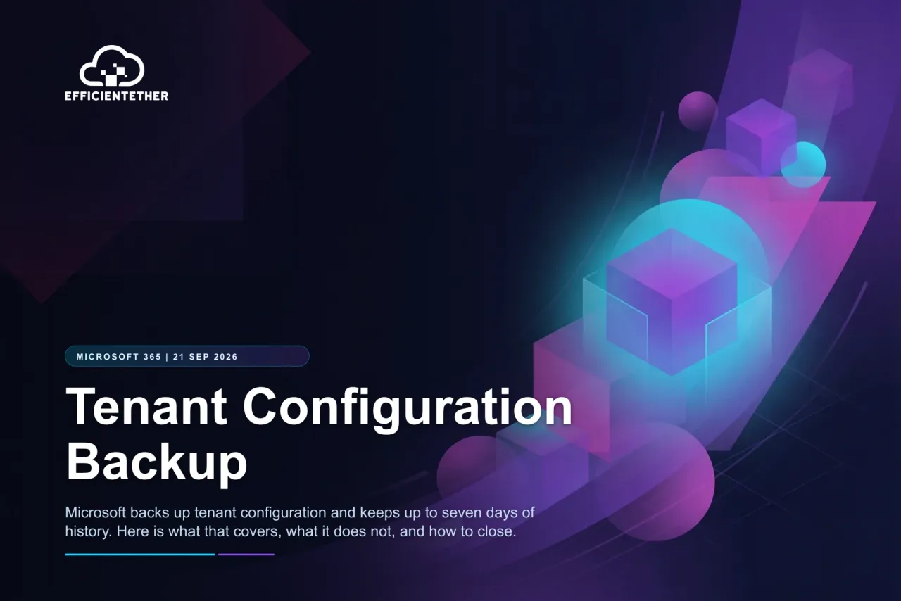 Tenant Configuration Backup: What Microsoft Covers, and For How Long