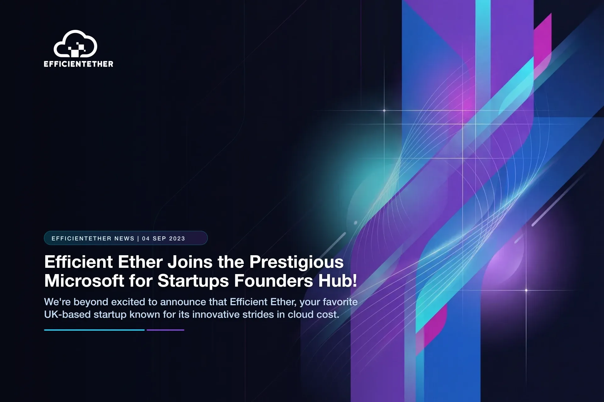 Efficient Ether Joins the Microsoft for Startups Founders Hub