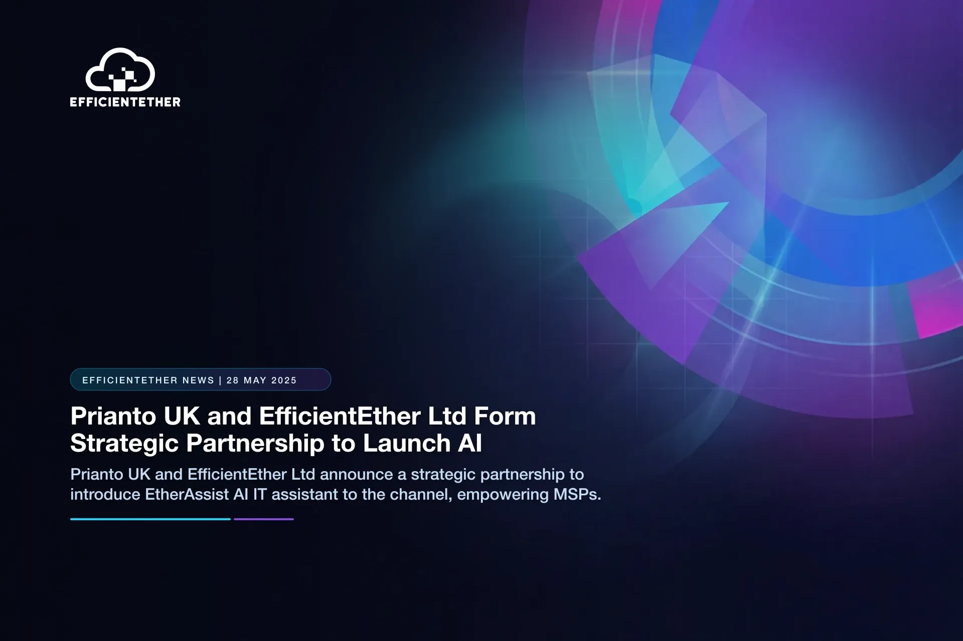 Prianto UK and EfficientEther Form Strategic Partnership