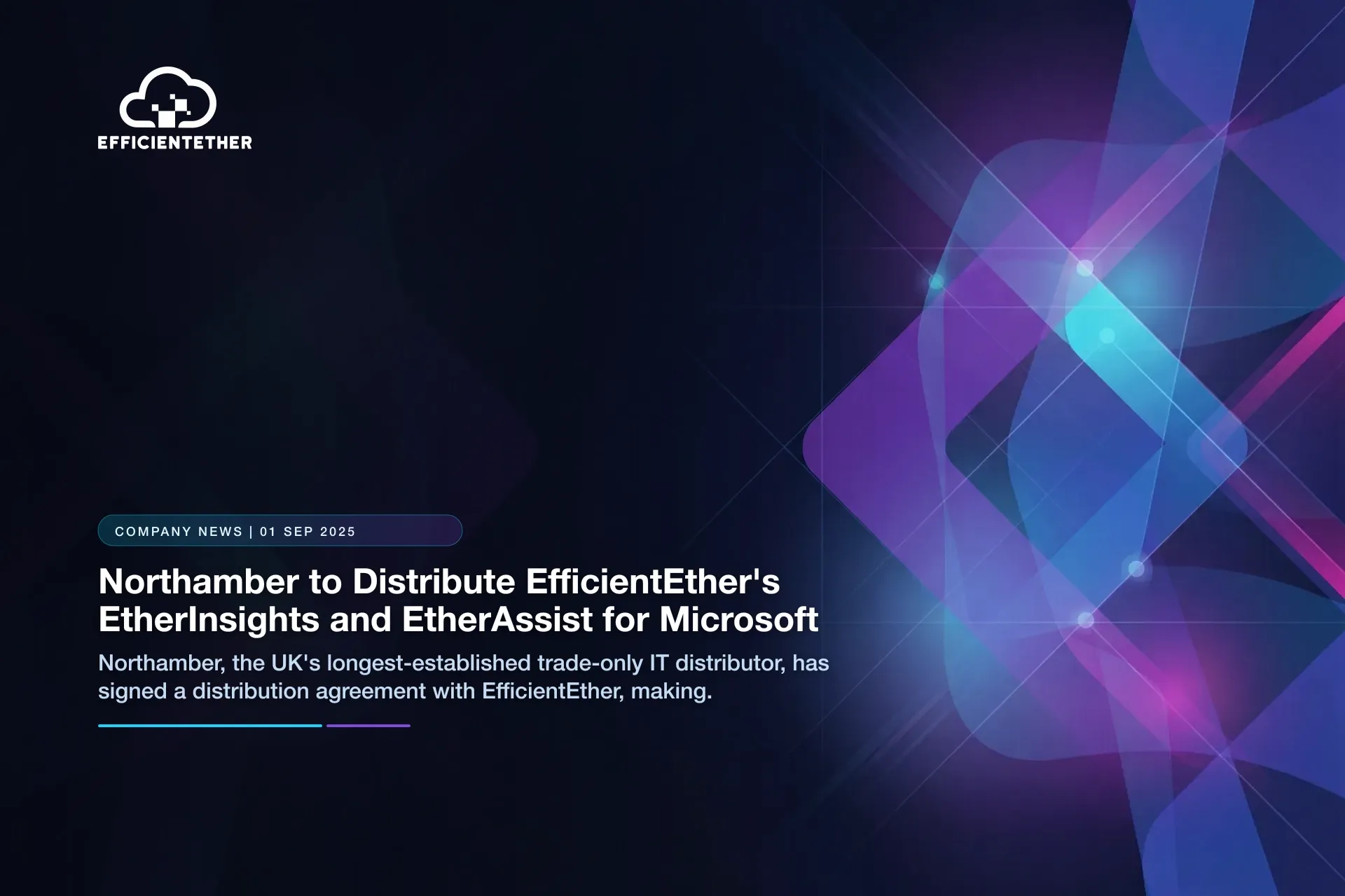 Northamber Signs Distribution Agreement with EfficientEther