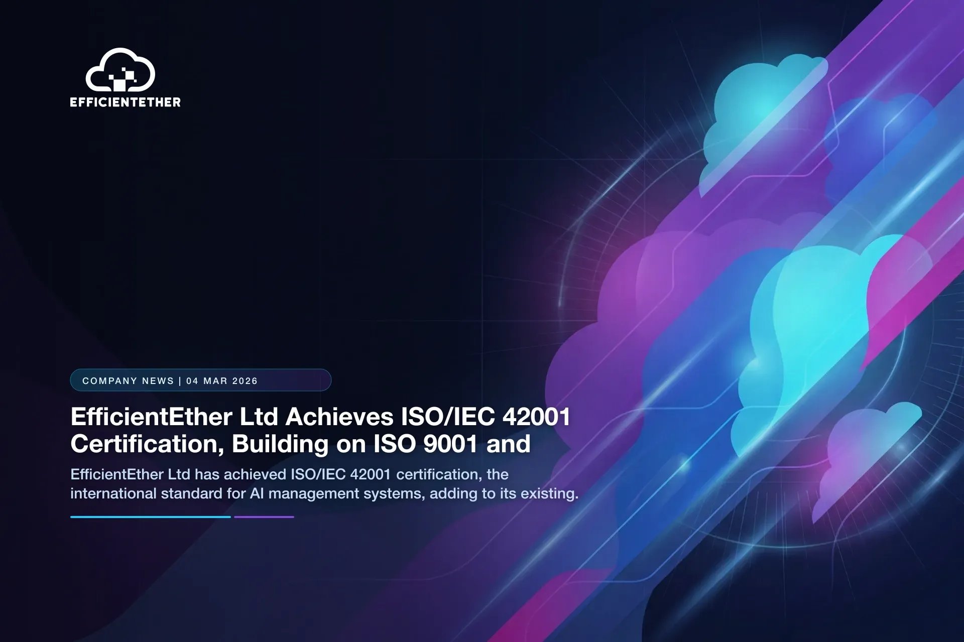 EfficientEther Achieves ISO/IEC 42001 Certification