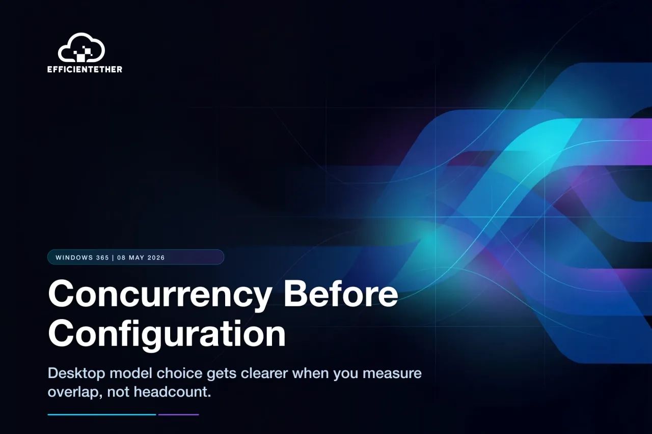 Concurrency Before Configuration: Choosing Flex, One-to-One and Shared Access in Windows 365